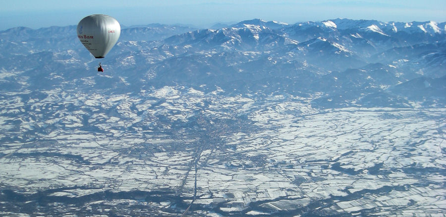 14,000 feet over Mondovi, Italy